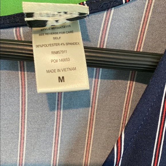 Wrapper Blue Striped Jumpsuit with Wide Leg Design - Picture 3 of 5